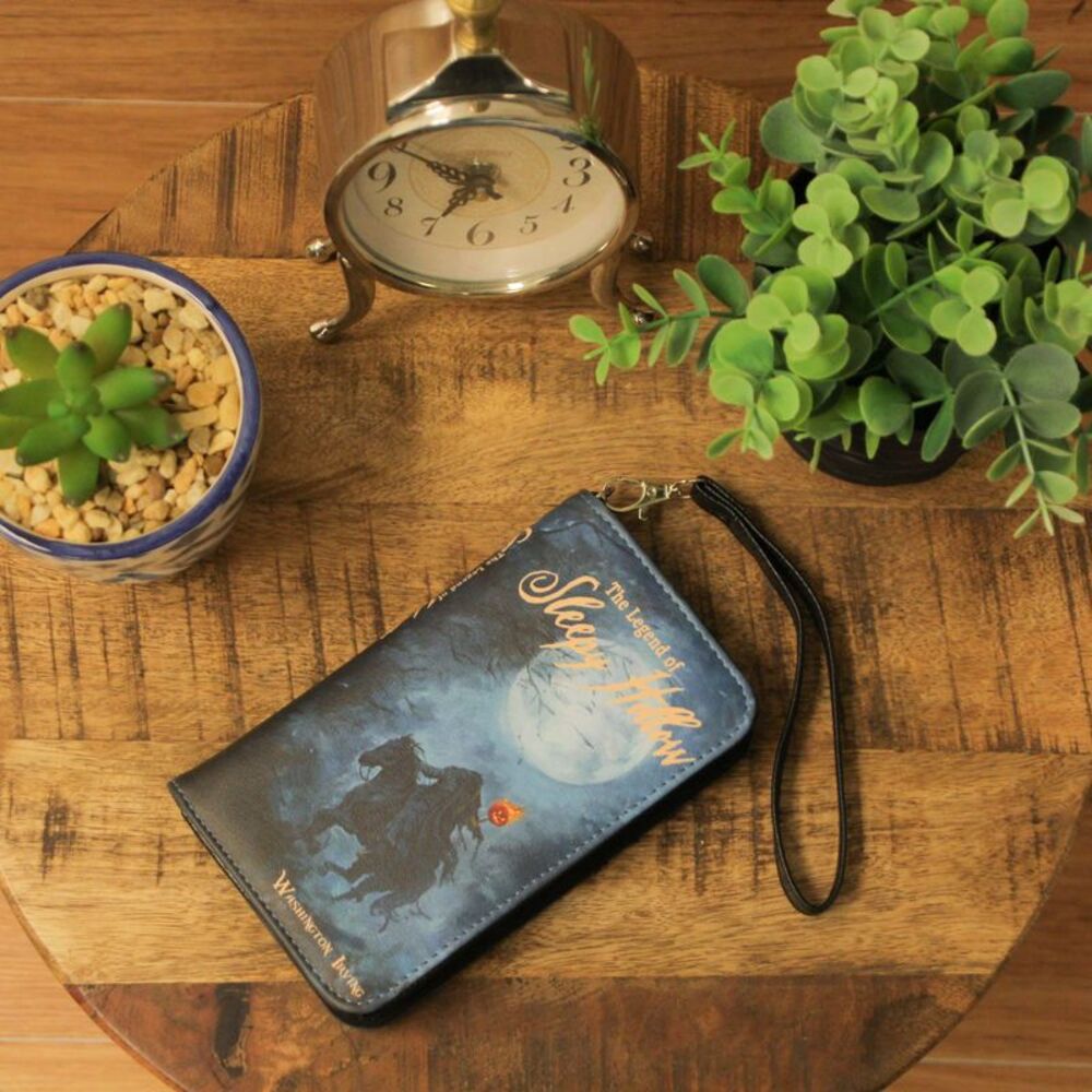 Black The Legend of Sleepy Hollow Wallet - Spooky Gothic ID and Coin Holder - Picture 4 of 7